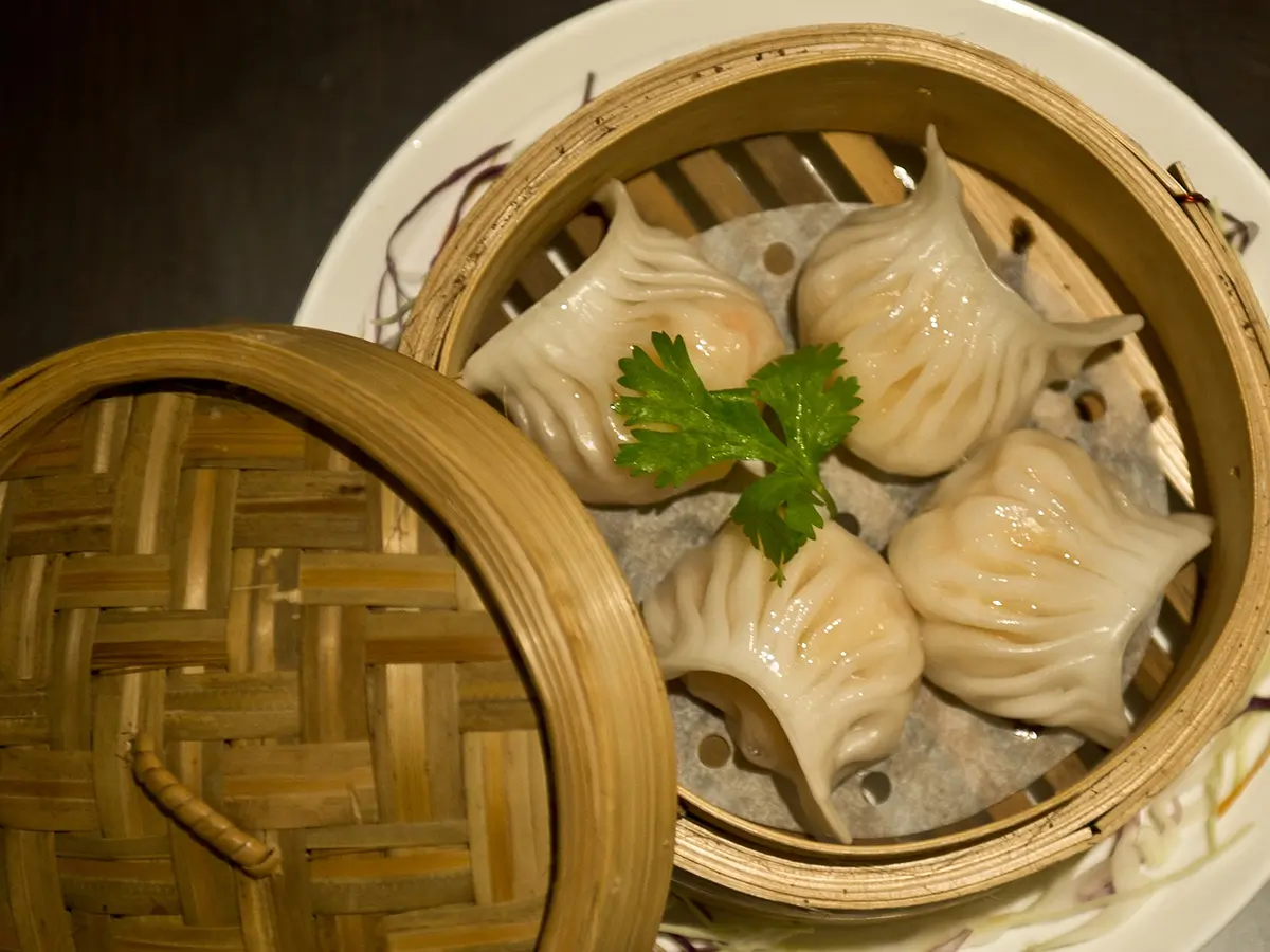 Go-Believe-Bakery-Shop-Steamed-Shrimp-Dumplings-New-York Steamed Shrimp Dumplings - Exquisite translucent - skinned dumplings stuffed with succulent shrimp, steamed to perfection at Go Believe, a Bakery Shop in New York